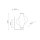 LED Wandleuchte Glas 3000K Schwarz Graphit H:26 cm