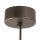 Pendelleuchte Glas Metall Braun Bernstein E27 Ø35 cm
