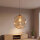 Pendelleuchte Glas Sandfarben Cognac E27 Ø35 cm modern
