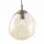 Pendelleuchte Glas Metall Braun Cognac E27 Ø25 cm rund