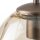 Pendelleuchte Glas Metall Braun Cognac E27 Ø25 cm rund