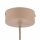 Pendelleuchte Glas Metall Sandfarben Cognac E27 Ø25 cm