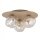 Deckenleuchte Glas Metall Sandfarben Cognac G9 Ø37 cm