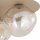 Deckenleuchte Glas Metall Sandfarben Cognac G9 Ø37 cm