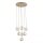 Pendelleuchte Glas Sandfarben Cognac G9 rund B:48,5 cm