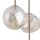 Pendelleuchte Glas Sandfarben Cognac G9 rund B:48,5 cm