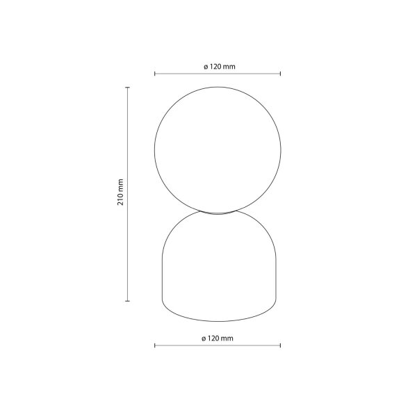 Tischlampe Glas Metall Weiß Orange G9 H:21 cm klein