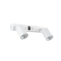 Wandspot Schalter USB-C 2-flammig Wei&szlig; GU10 B:39 cm
