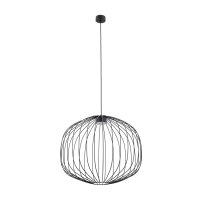Pendelleuchte Metall Schwarz GX53 rund &Oslash;58 cm Draht