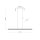 LED Pendelleuchte Holz Metall 3000K L:120,5 cm wohnlich