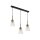 Lampe &agrave; suspendre verre satin&eacute; anti-&eacute;blouissement table &agrave; manger ARAVAE