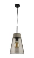Verre fum&eacute; Suspension ronde ARAVAE Cuisine Table...