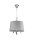 Lampe &agrave; suspendre AELUA Gris Chrome &Oslash;40cm Lampe de table &agrave; manger