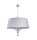 Grande lampe &agrave; suspendre AELUA Gris Chrome &Oslash;73cm Salle &agrave; manger