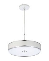 Lampe à suspendre LORSAN Ø48cm en chrome...