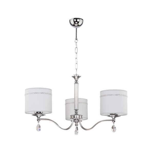 Kronleuchter UMNU Hellgrau Chrom Esstisch Lampe