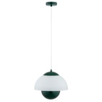 Pendelleuchte Glas Grün E27 L:30 cm Modern dekorativ
