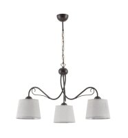 H&auml;ngeleuchte Grau Braun LOCOLA Esszimmer Lampe