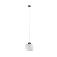 Pendelleuchte Grau Glas Keramik Modern E27 Ø25 cm...