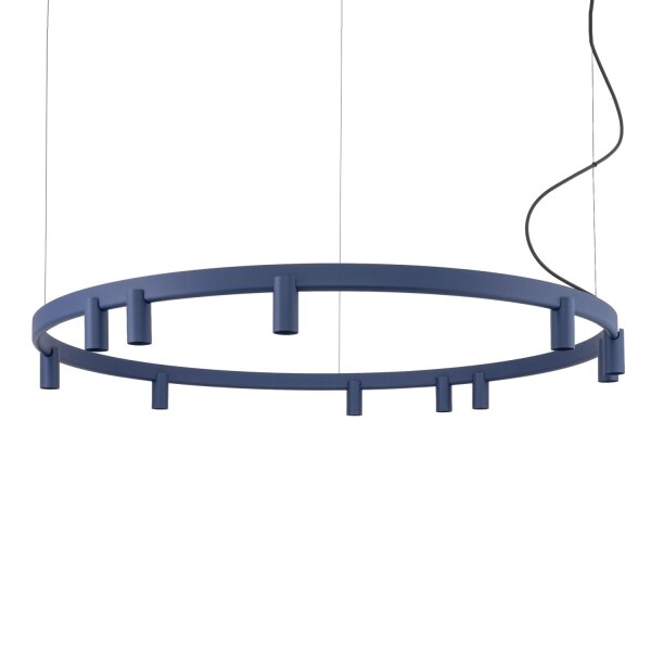 Pendelleuchte Marineblau Aluminium GU10 + LED Ø116 cm rund