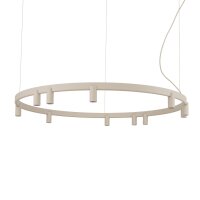 Pendelleuchte Beige Aluminium GU10 + LED rund Ø116...