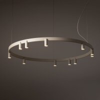 Pendelleuchte Beige Aluminium GU10 + LED rund Ø116...