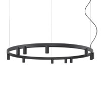 Pendelleuchte Schwarz Aluminium GU10 + LED Ø116 cm...