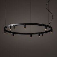 Pendelleuchte Schwarz Aluminium GU10 + LED Ø116 cm...