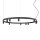 Pendelleuchte Schwarz Aluminium GU10 + LED Ø116 cm rund