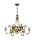 L&uuml;ster BELRAND Messing &Oslash;62cm 6xE14 Decke Leuchte