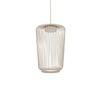 Pendelleuchte Downlight Beige Stahl GX53 Ø20 cm rund