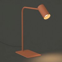 Tischleuchte schwenkbar Terrakotta Stahl GU10 H:45 cm