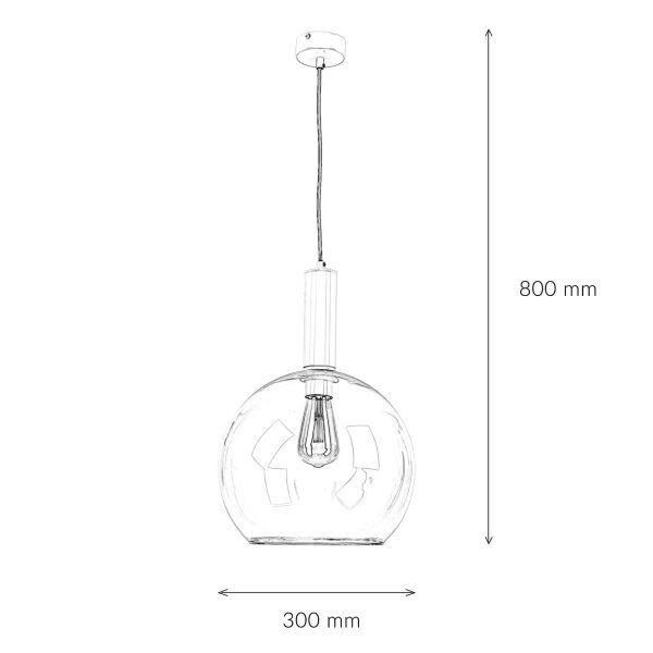 Lampe à suspension rétro en ambre LYSITOS Table à manger E27