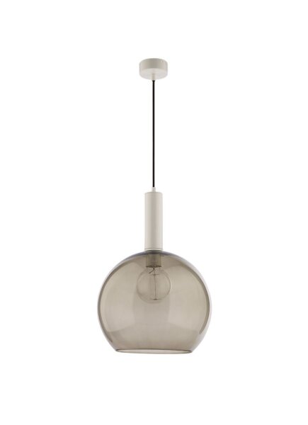 Hängelampe Rauch Glas Ø30cm Kugel LYSITOS Esstisch