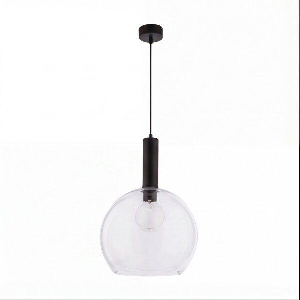 Lampe à suspendre LYSITOS verre Ø30cm sphère rétro cuisine