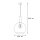 Lampe à suspendre LYSITOS verre Ø30cm sphère rétro cuisine