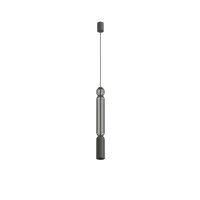 Pendelleuchte Grau Stahl GU10 Ø6,5 cm Modern rund