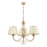 Lustre Ø67cm Shabby Gold 3xE27 Lampe à...