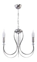 Lustre élégant en argent à 3...