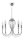 Lustre AREGUND en argent 5 branches &Oslash;48cm E14
