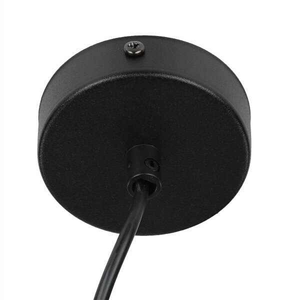 Suspension fil noir géométrique table à manger