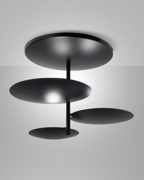 LED Deckenleuchte Schwarz 3000K L:52 cm dekorativ