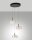 LED Pendelleuchte Glas 2700/3000/4000K Schwarz L:45 cm