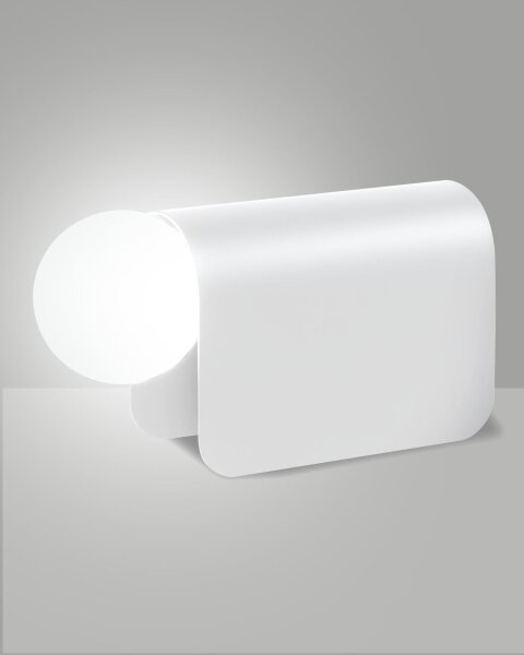 Tischleuchte Aluminium G9 Glas Weiß H:15 cm dekorativ