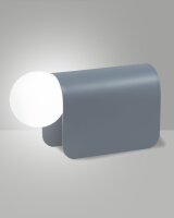 Tischleuchte Aluminium Glas Kabelschalter G9 H:15 cm