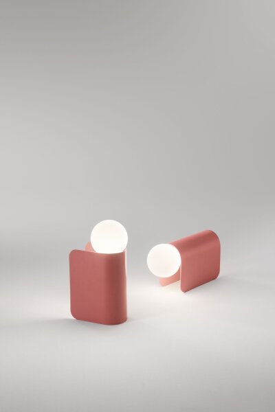 Tischleuchte Aluminium G9 Glas H:15 cm blendarm