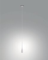 LED Pendelleuchte Metall Weiß 3000K rund Ø8...