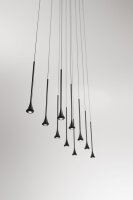 LED Hängelampe Schwarz 3000K L:70 cm 4650 lm dekorativ