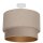 Deckenleuchte Stoff Grau-Beige Beige Gold E27 Ø40 cm