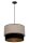 Pendelleuchte Stoff Grau-Beige Schwarz Gold Ø40 cm E27